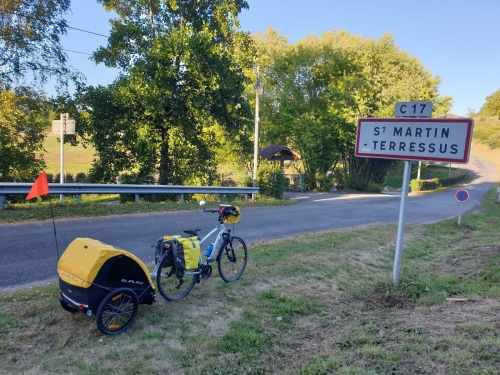 J4 St Martin Terressus, là où je campe ce soir!